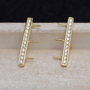 S925 Silver 5mm 5 Bead Earrings Female Pearl <b>Jewelry</b> Findings Empty <b>Tray</b> & DIY Handmade Accessories 5054 - Product Image 2