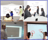 Vente flash : le dernier tableau interactif intelligent multi-écriture portable avec reconnaissance gestuelle pour l'éducation