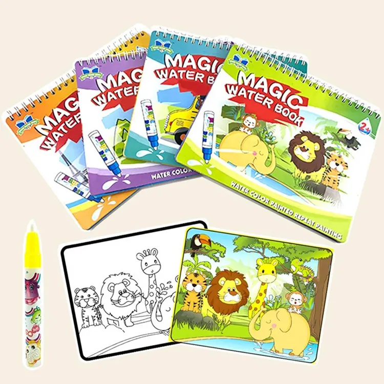 Baby 'S 'Vroeg Leren Magische Schone Water Kunst Ontdekking Speelgoed En Tekenboeken Geschenksets