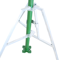 Poteaux d'échafaudage télescopiques en acier de haute qualité, robustes, pieds réglables, structure de support triangulaire, vente en gros