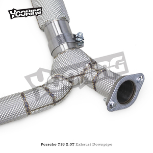 Downpipe Sportivo di Fabbrica per <span class=keywords><strong>PORSCHE</strong></span> <span class=keywords><strong>718</strong></span> 2.0T 2016-2023 Auto Sportiva con Sistema Downpipe con Scudo Termico - Product Image 5