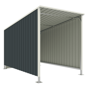 Hangar ELS0508-H180 pour motocyclettes Hangars de rangement dans la cour Hangar en métal - Product Image 2