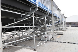 Andamio desmontable para exteriores <span class=keywords><strong>de</strong></span> acero galvanizado en caliente, asientos escalonados temporales, tribuna, soporte para espectadores, canchas deportivas - Product Image 6