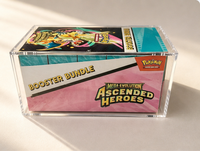 Étui de présentation en acrylique magnétique écologique personnalisé, anti-jaunissement et anti-lumière bleue, pour lot de boosters TCG