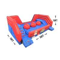Parcours d'obstacles gonflable commercial en PVC – Portable, taille et couleur personnalisables, certifié CE, location en Chine