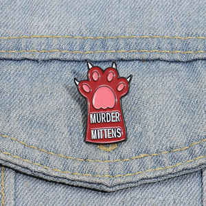 Spilla con zampa di gatto per amanti dei gatti zaino distintivo per gioielli regalo per amici - Product Image 1