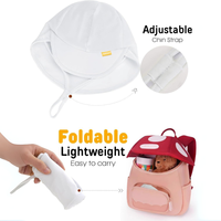 QINGYAN Sombrero de Sol para Niños, Estilos Populares, Protección UV, Secado Rápido, Ala Ancha, para Playa, Técnica de Tejido