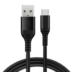 Çok fonksiyonlu naylon örgülü USB A tipi C hızlı şarj mikro 5Pin 8Pin usb-c tip-c usb veri kablosu iPhone için