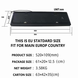 Portatarga Universale Ribaltabile con Telecomando Elettrico, Cornice Pieghevole Invisibile per <span class=keywords><strong>Targa</strong></span> Auto, per Modifiche Europee - Product Image 5