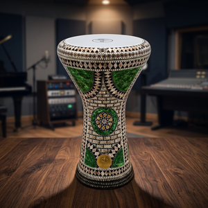 Gawharet El Fan 17,5 pouces, arche verte professionnelle, perle égyptienne, doumbek darbuka - Product Image 2