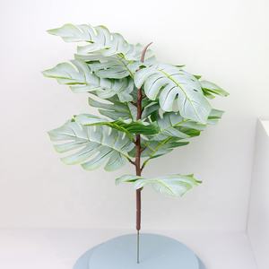 Planta de árbol Artificial en maceta para interior de la sala de estar, decoración de suelo de bonsái de plástico, pájaro verde, Canna, venta al por mayor - Product Image 3
