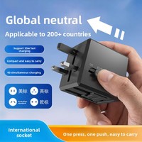 Adaptateur de voyage universel, prise multifonctionnelle, normes Europe, Amérique, Grande-Bretagne, modèle portable Chine X602C
