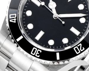 Montre mécanique 37mm en acier inoxydable 316L d'usine ZF avec mouvement ETA 2824 de haute qualité cadran noir - Product Image 2