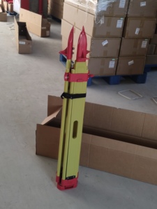 Trípode de madera de alta resistencia con bloqueo único para estación total, accesorios para instrumentos, bastones de topografía y sistema de liberación rápida, mini telémetro S - Product Image 2