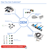 Kit de connecteurs personnalisés à multibroches, pour prise électrique mâle/femelle, fabriqué en chine, pièces