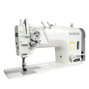 High speed brother 8420 double needle lockstitch sewing machine industrial sewing machine for heavy material clothing