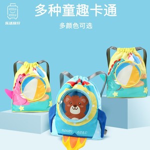 Mochila de natación con dibujos de tiburones, impermeable, con separación de ropa seca y mojada, bolsa para deportes al aire libre de 20-35L para niños y adultos - Product Image 2