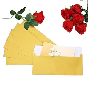 Envelopes personalizados com 10 envelopes de negócios, envelopes para convidados, envelopes com aba quadrada, para escritório, facturas e chamadas comerciais