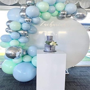 118 pièces Maca <span class=keywords><strong>bleu</strong></span> vert argent couronne arc ensemble fête d'<span class=keywords><strong>anniversaire</strong></span> bébé douche enfants événement décoration Arrangement - Product Image 2