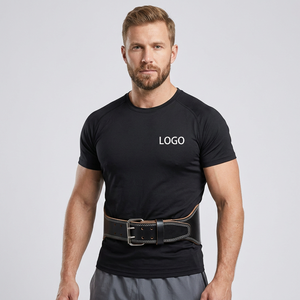 Best Quality Heavy Duty Strong Plus Size Gym Leather Weightlifting Belt Customized Logo <b>Back</b> <b>Support</b> for Training Bodybuilding - Product Image 1