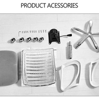 Chaise de bureau ergonomique en maille, réglable en hauteur, pivotante, pour entreprise, bureau, maison, étude – Commande en gros acceptée – Offre spéciale