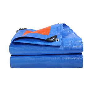 Bâche en PE double face bleue et orange, imperméable, anti-UV, avec œillets <span class=keywords><strong>pour</strong></span> couverture extérieure - Product Image 3