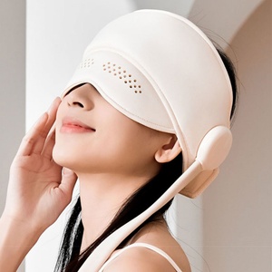 Masseur oculaire chauffant 2-en-1 électrique à compression d'air et vibrant pour le sommeil, soulagement de la douleur et relaxation - Product Image 1