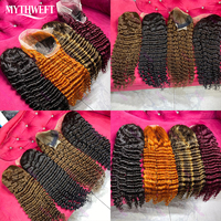 Perruques Lace Front Deep Wave de 30 pouces en cheveux humains, dentelle HD transparente 13x4, bouclées, sans colle, en cheveux vietnamiens bruts