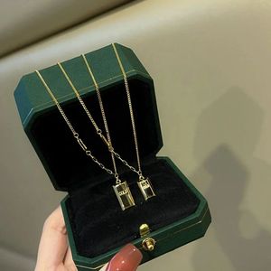 Xinfly Trendy Pure Real <b>24K</b> Yellow 999 <b>Gold</b> Rich Brick Pendant Couple Necklace Fine Jewelry Set for Women and Men - Product Image 2