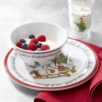 Vaisselle en mélamine blanche de Noël ensemble de 3 pièces assiette en plastique Camping à emporter conception à motifs de Pâques emballage en vrac direct d'usine