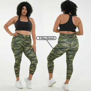 मीकी 2025 कस्टम छलावरण जिम योग प्रिंट लेगिंग वाली महिला योग पैंट तंग टिक टॉक प्रिंट सेट - Product Image 4