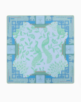 Tapis de jeu de mahjong de luxe 31,5x31,5 pouces, thème héron rose - Dessus de table américain résistant à l'eau et antidérapant, motif grue blanche et floral