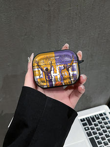 Étui pour écouteurs à thème basketball en TPU, peinture UV, moule personnalisé, design hommage aux légendes, antichoc, écologique, anti-poussière, anti-chute, Pro - Product Image 4