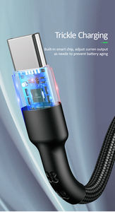 USAMS Schlussverkauf ein Meter Länge Schnellladung Typ-c <span class=keywords><strong>Usb</strong></span>-Kabel für Smartphone - Product Image 2