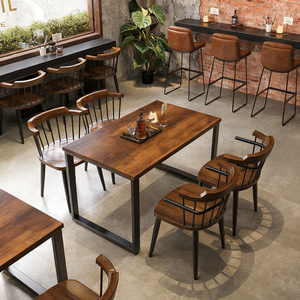 Chaise de restaurant commerciale pour hôtel, bar, café, table et chaise, ensemble table et chaises pour café - Product Image 4