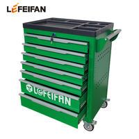 Carrito de Herramientas de Acero para Taller Automotriz con 7 Cajones y 424 Piezas, con Caja de Herramientas