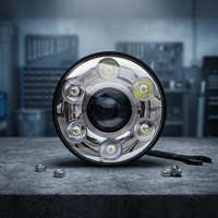 Nouveau modèle de phare LED rond de 7 pouces, faisceau haut et bas, DRL, phare pour voiture tout-terrain, 12 V, phare LED de 7 pouces