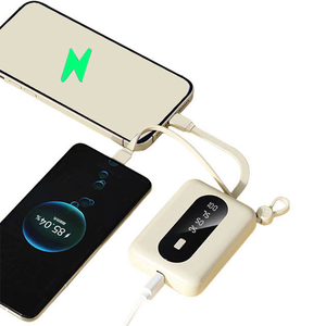 Nuevo Banco de Energía Portátil de 10000mAh con Pantalla LED, Carga Rápida de 10W, Entrada USB Tipo-C, Cables Integrados para Teléfonos - Product Image 4