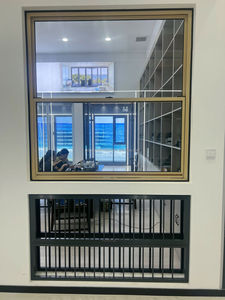 Tùy Chỉnh Hiện Đại Duy Nhất Treo Nhôm Hợp Kim Cửa Sổ Louvre Rèm Thép Không Gỉ Màn Hình Cho Nhà Bếp Thông Gió Trượt Thiết Kế - Product Image 2