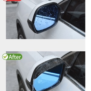 Protector de Lluvia para Espejo Retrovisor de Coche, Impermeable, con Textura de Fibra de Carbono, Flexible y Fluorescente - Product Image 5