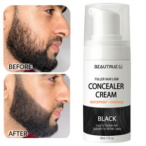 Crème de camouflage capillaire pour cheveux clairsemés et zones chauves, crème de remplissage capillaire noire imperméable, aspect plus volumineux instantanément, camouflage du cuir chevelu - Product Image 2