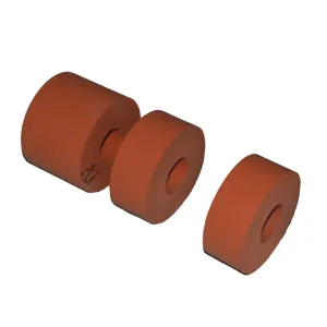 Rubber Fuser Pressure Roller Rubber Roller High Quality 45c Silicone Black Red Blue Oem Rohs Color Package Material Foam