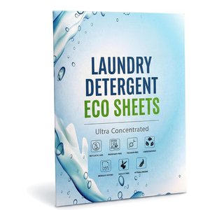 Precio de Fábrica, Venta al Por Mayor, Empaque Personalizado, Hojas de Lavado Ecológicas para Ropa, Detergente en Hojas para Viajes, Tiras de Lavandería - Product Image 1