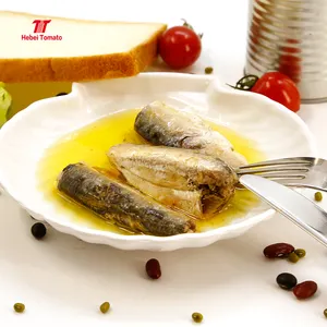 Pesce sgombro in scatola più venduto all'ingrosso in salsa di pomodoro o sardine in scatola in oli vegetali