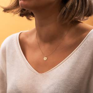 Chaîne de bijoux en acier inoxydable Sunbeam, tendance, avec inscription personnalisée de nom, minimaliste, soleil, <span class=keywords><strong>tarot</strong></span>, cadeau pour elle - Product Image 6