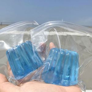Juguete Antiestrés Personalizable con Logotipo, Súper Suave, de Gelatina, Divertido para Apretar, Alivia la Ansiedad, Juguete de TPR Azul Hielo, Superventas - Product Image 1