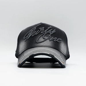 OEM/ODM Thirty One Hats <span class=keywords><strong>Total</strong></span> <span class=keywords><strong>Black</strong></span> Gorras bordadas personalizadas 5 Panel estructurado Snapback Gorras G5 Calidad Gorras 31 Sombreros - Product Image 1