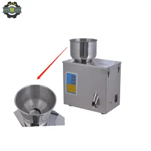 Small semi-automatic particle dispensing machine for supermarket snacks 500g black tea quantitative filling machine
