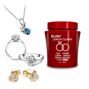 Vente en gros de bijoux nettoyant pour bague diamant or et argent bijoux 236ml Kit de liquide de nettoyage