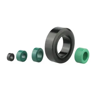 Inti Toroid, cincin transformator ferit cincin lembut persegi panjang industri Magnet ferit Magnet inti Toroid besi 38X23X15mm hitam